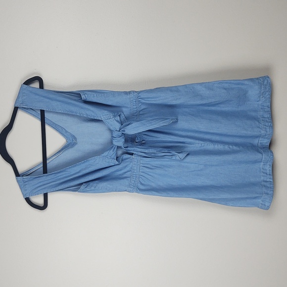 Levi's Chambray Dress Mini Flare Denim NWT Coastal Cowgirl Casual Blue Small - Picture 4 of 15